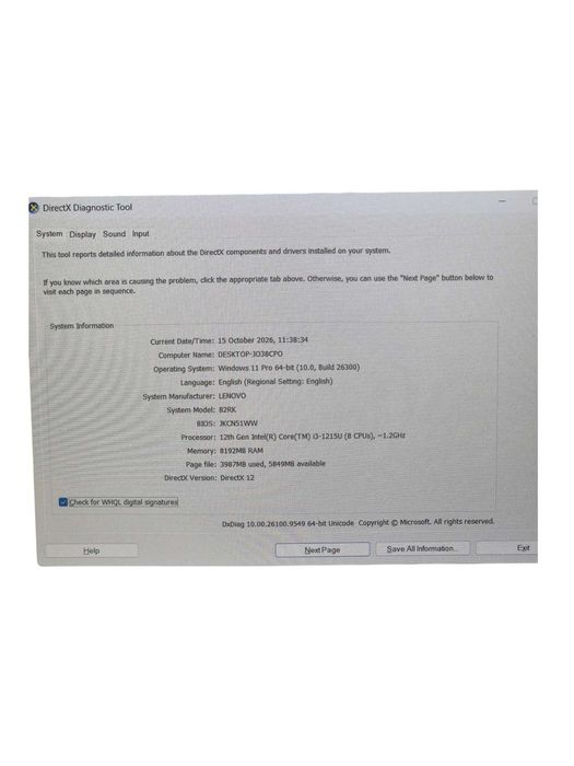 Lenovo Ideapad 3 i3 12Th / Amanet Cashbook Bucuresti Unirii
