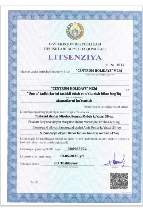 Centrum Holidays Umra