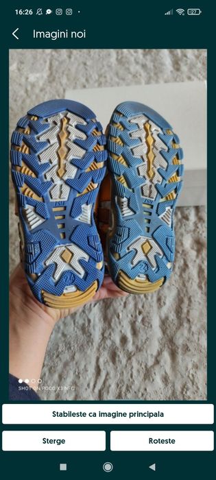 Sandale din piele naturala, masura 24