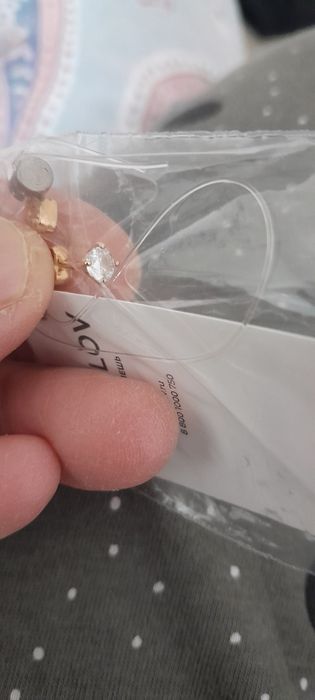 Серьги золотые детские