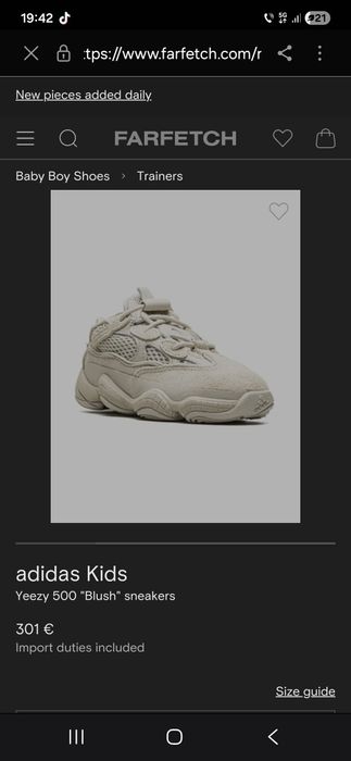 Adidasi yeezy 500,originali,mar 36,noi cu eticheta