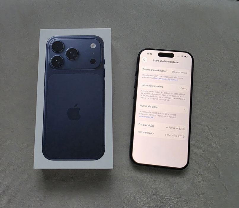 iPhone 17 Pro Deep Blue 256Gb NOU Garantie 2 Ani Factură