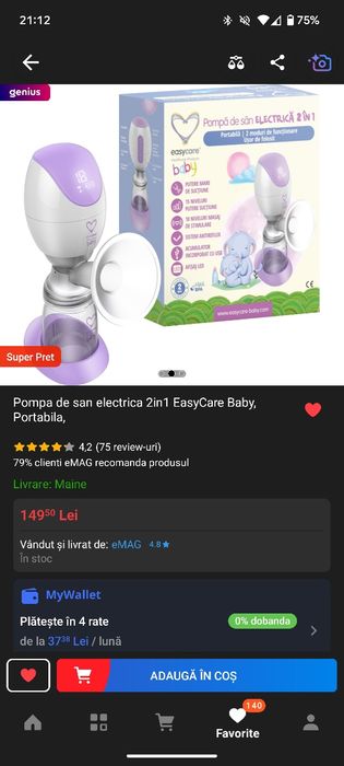 Pompă de sân 2 in 1