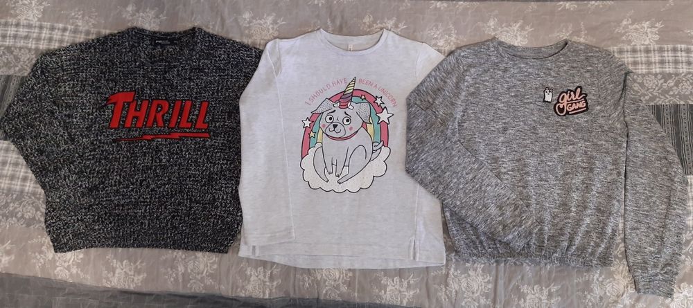 Блузки с дълъг ръкав ръст 152см.