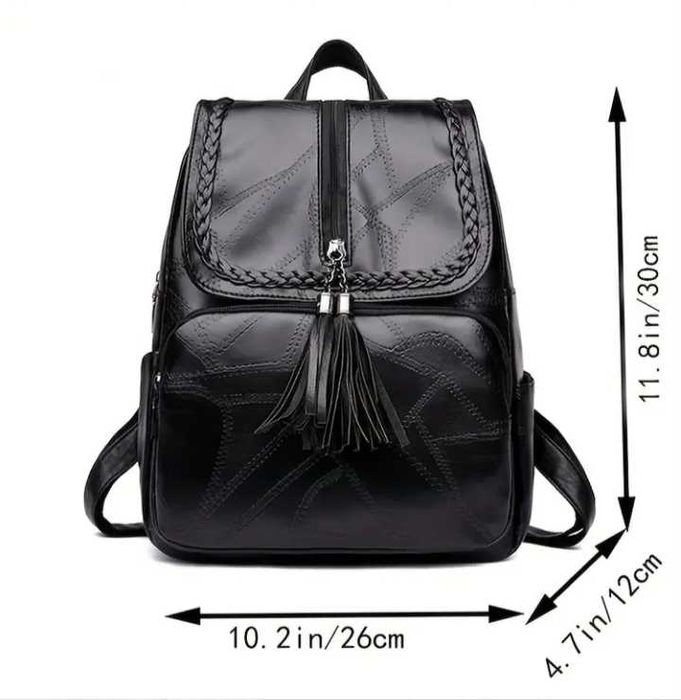 Дамска раница черна нова