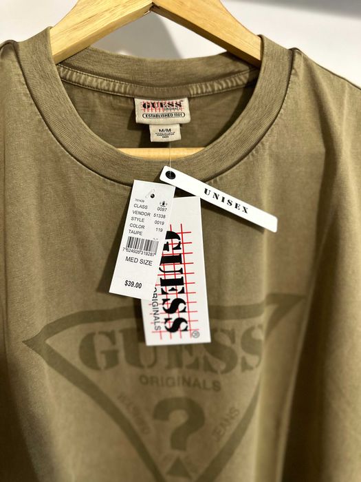 Тениска на Guess Originals Зелена.