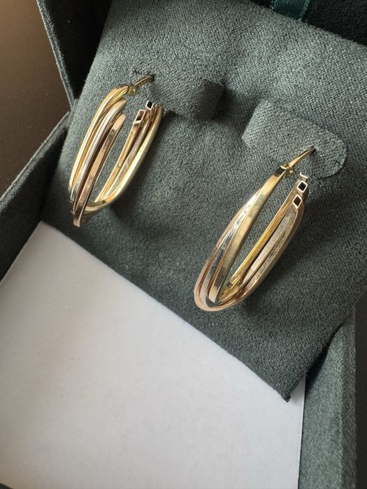 Серьги конго 585 золото