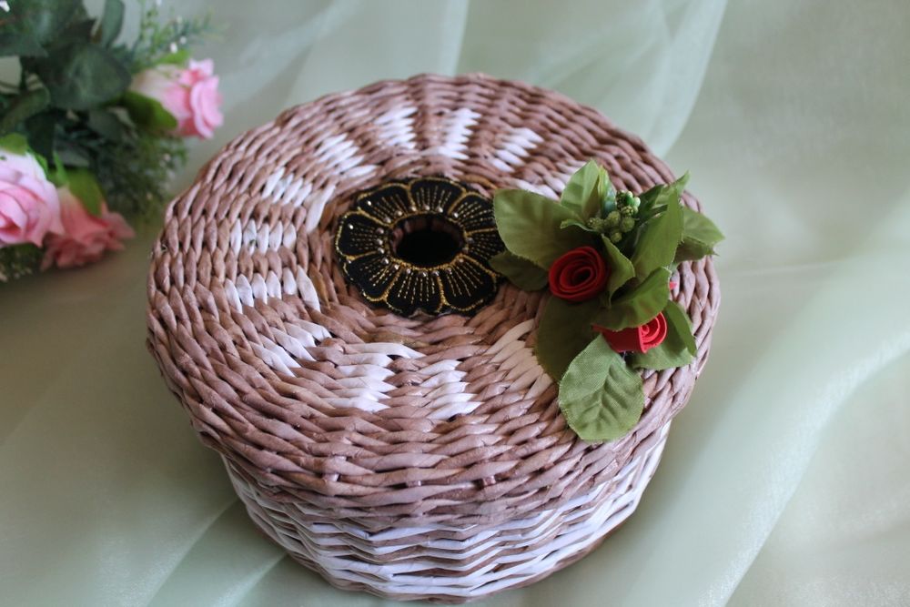 Шкатулки плетеные