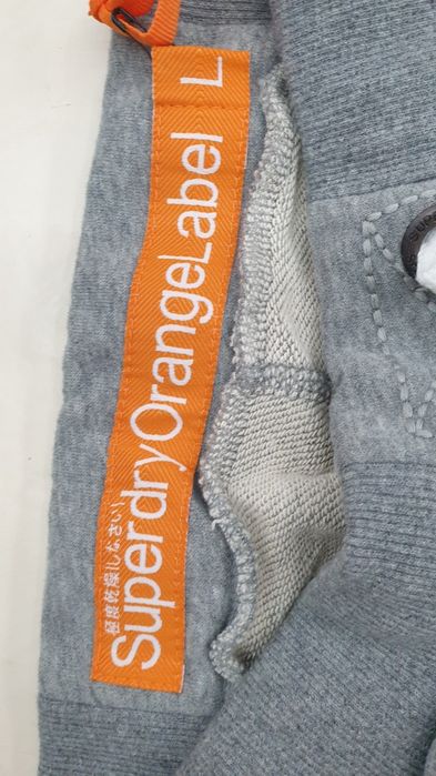 Pantaloni bumbac dens Superdry  L/ gri OFERTA