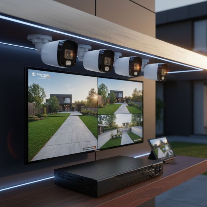 Професионален комплект за сигурност с 4 камери IP67 YL-806B