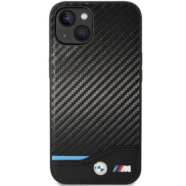 Case bmw bmhcp13mrpslk iphone 13 / 14 / 15 6.1" black hardcase leather
