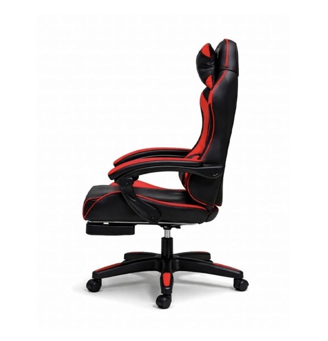 Удобен геймърски стол с поставка за крака