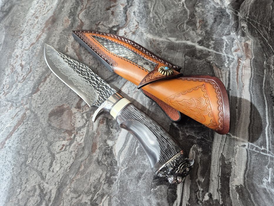 ЛОВЕН нож от дамаска стомана