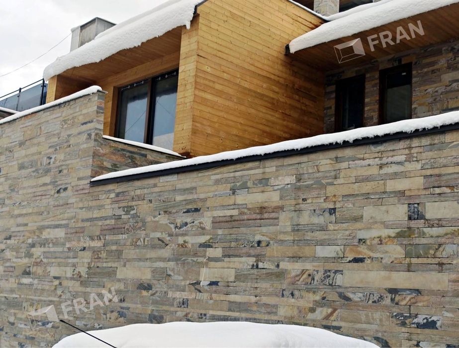 Каменый шпон для интерьера и  на фасад Тошли шпон