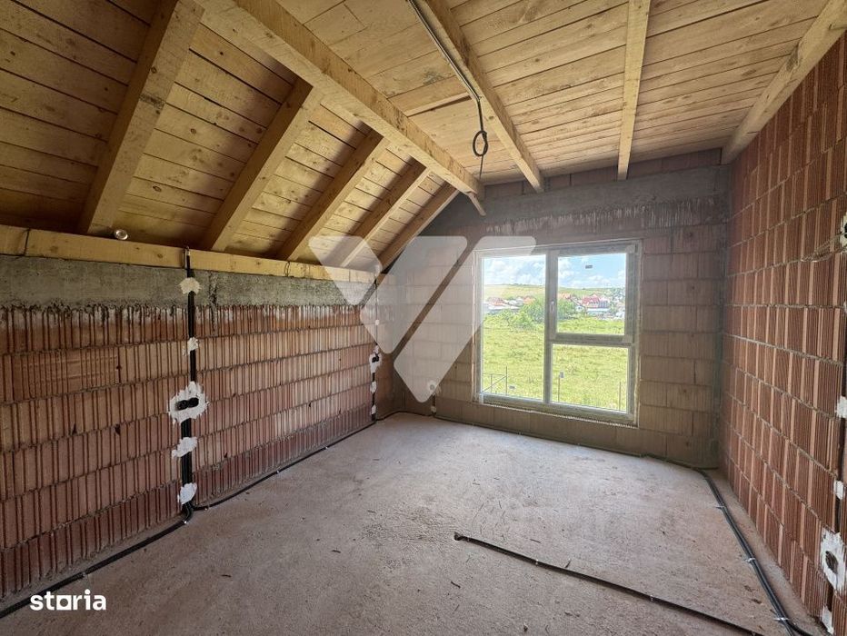 Casa noua 4 camere 3 bai 120 mp si teren 340 mp Sura Mare Sibiu