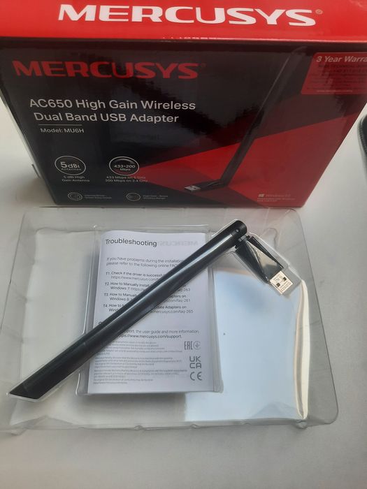 Adaptor USB Wi-Fi Mercusys, Stare Impecabilă