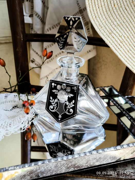 Кристална гарафа с 4 Paldа  Чехословакия