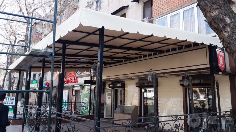 prozrachniy salafan banner tent  ustanofka hizmati