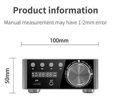 Boxa, Amplificator, Tweeter, DAC HDMI audio BT5