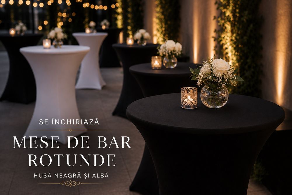 Închirieri mese cocktail pentru evenimente