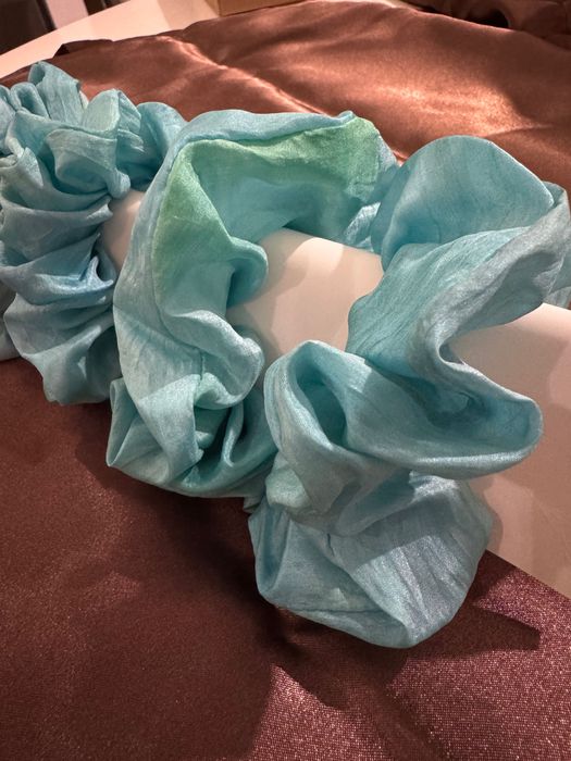 Ръчна изработка Скрънч за коса от естествена коприна