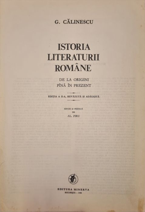 Istoria literaturii romane