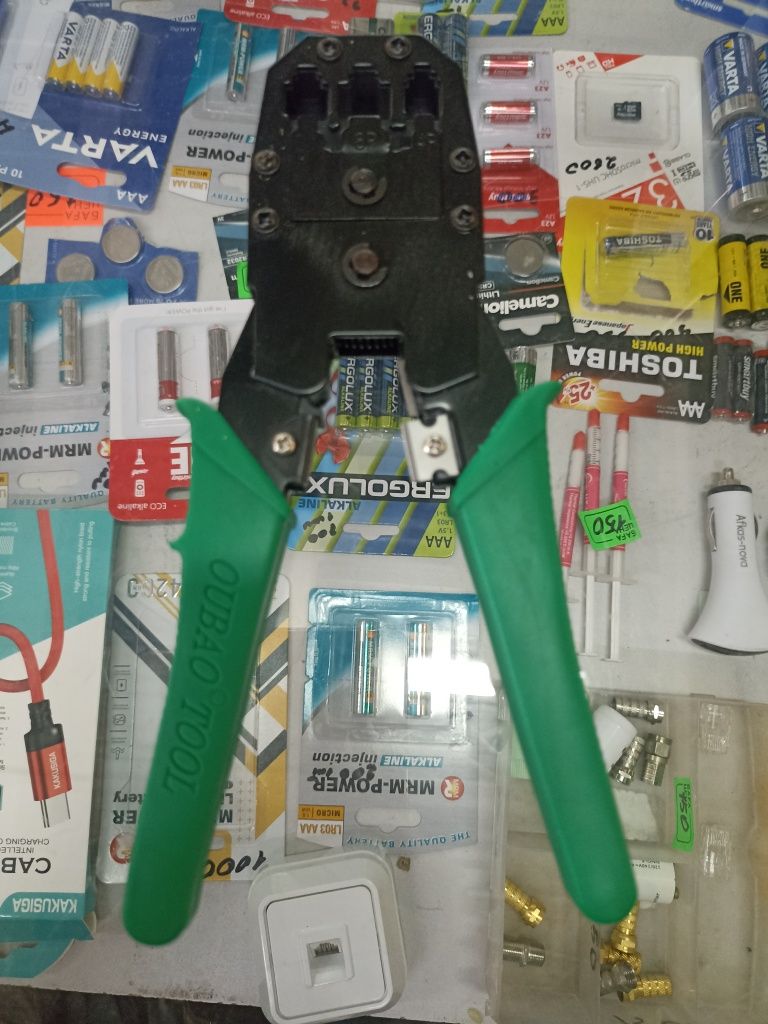 Обжим для коннекторов RJ-45, RJ 15. Кримпер обжимник: 2 300 тг ...