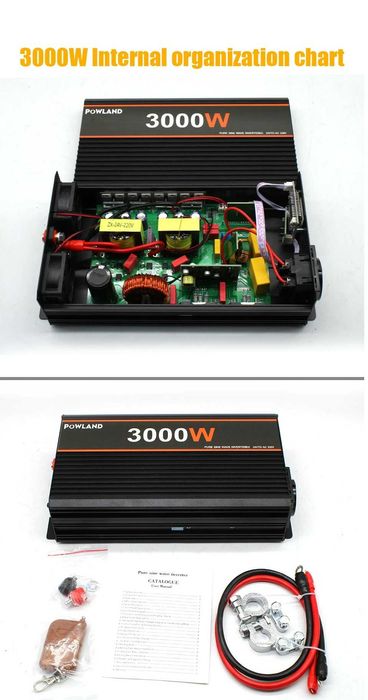 Invertor Powland 3000W,4000W,5000W, 6000W 12V sau 24V, NOU