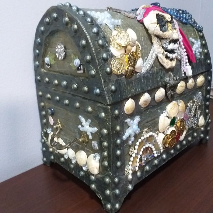 Пиратский сундук-шкатулка