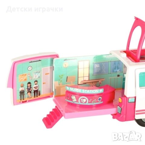 Комплект Линейка и кукла Доктор, с медицински аксесоари, с отварящи се