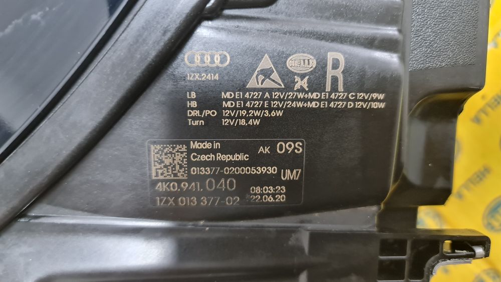 Far full led Audi A6 4K c8 S6 RS6 4k0941040 complet