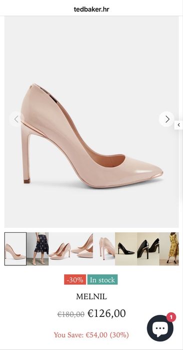 Ted Baker Melnil-обувки висок ток 41