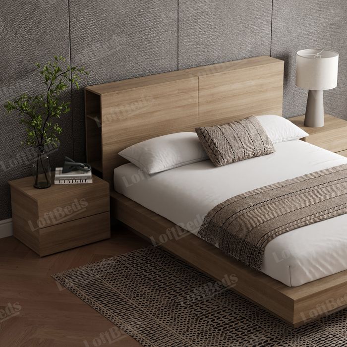 Двуспальная кровать с матрасом, в стиле hi-tech,  НАФИС  кровать