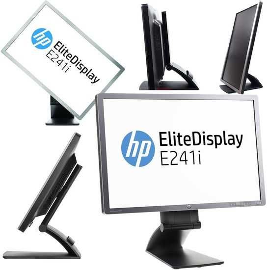 Monitor LED HP EliteDisplay E241I 24 inch 8ms GTG black-silver