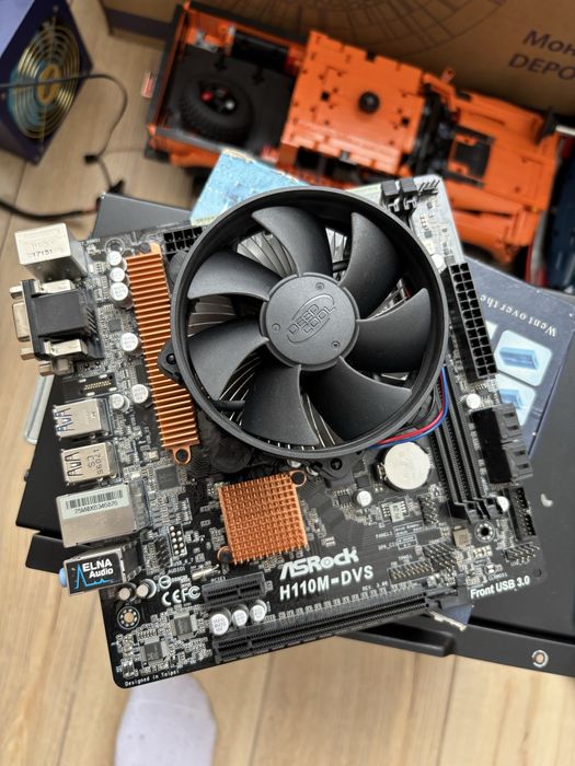 Продам мать+проц+ кулер