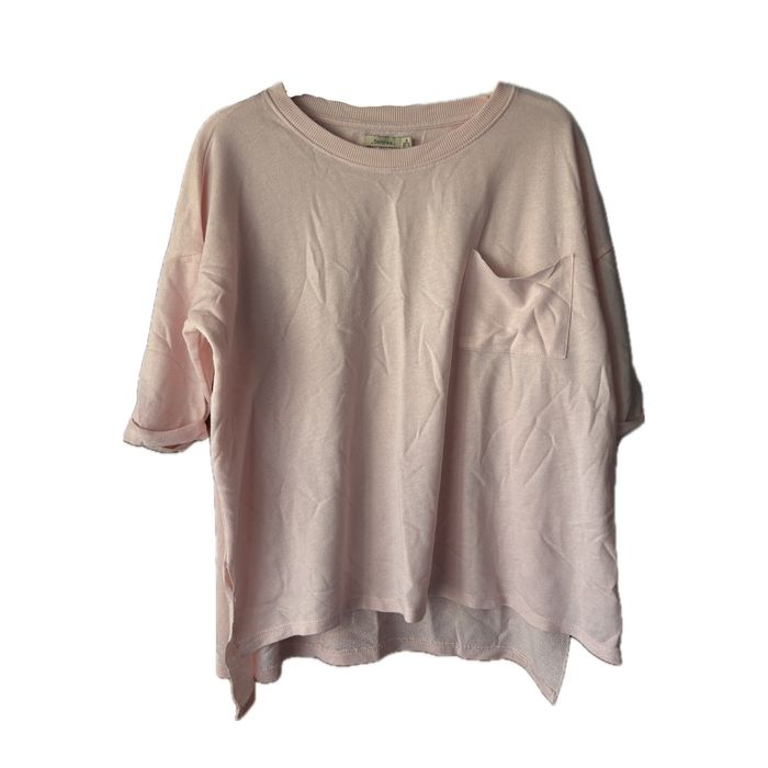 Bluză scurta cu maneci trei sferturi BERSHKA