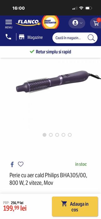 Perie aer cald Philips