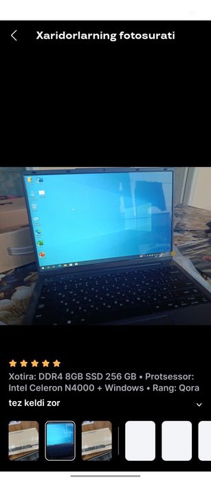 Optom yangi Noutbok Itech 12/256gb Intel N4000