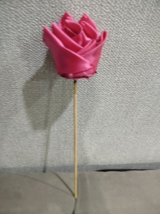 Самодельные розы из лент