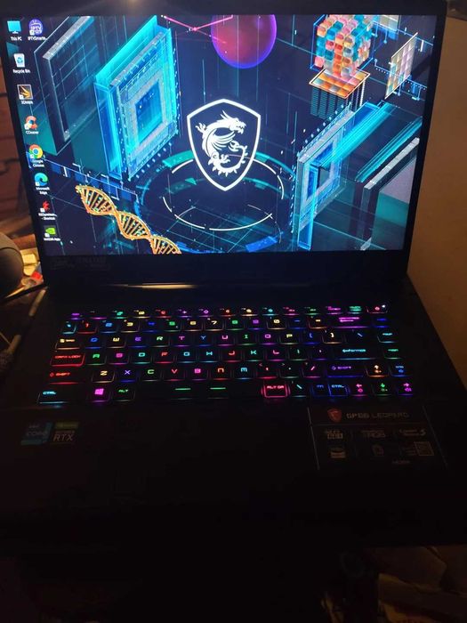 Мощный игровой ноутбук MSI 240 gerts ekran i7-11800H, RTX 3070 full