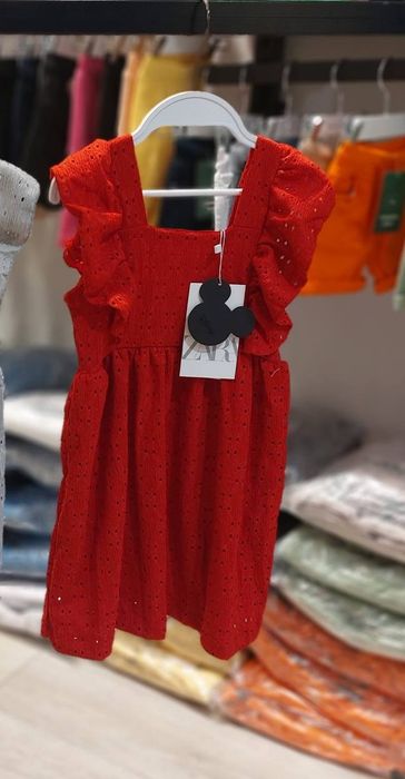 Яркая платье хб ZARA 1-6лет