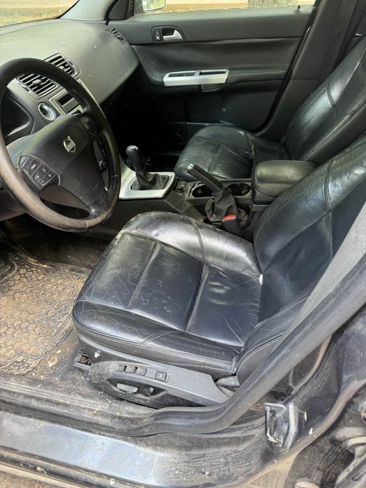 Interior piele neagra scaune și bancheta Volvo S40 V50