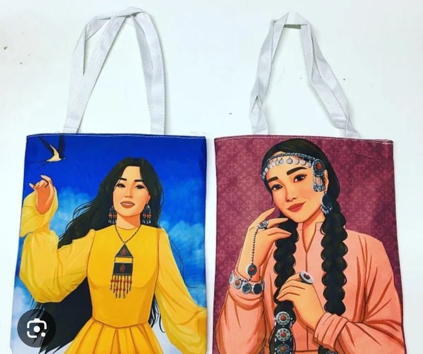 Сумка-шоппер в казахском стиле