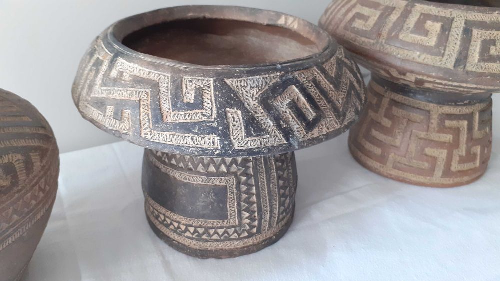 Set vase ceramica vintage, stantate, Germania.