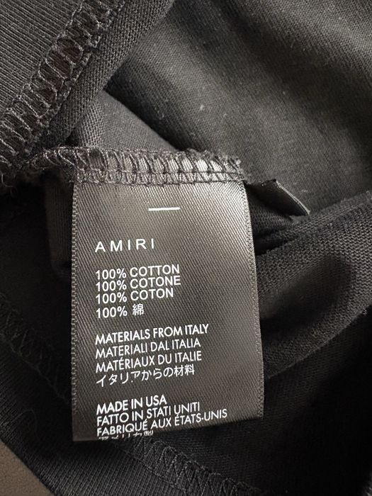 Tricou Amiri Negru nou cu ethictea S