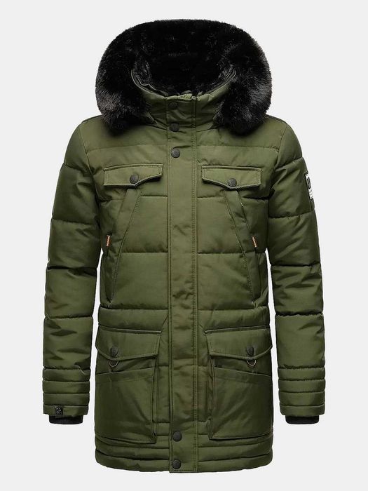 Navahoo Luaan Khaki erkaklar uchun qishki Alyaska kurtkasi -20°C