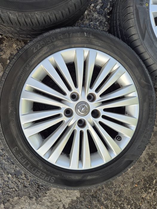 4бр алуминиеви джанти за Опел Зафира 2018г/ 7ж Х 17/ ет  44/ 5Х 115/.