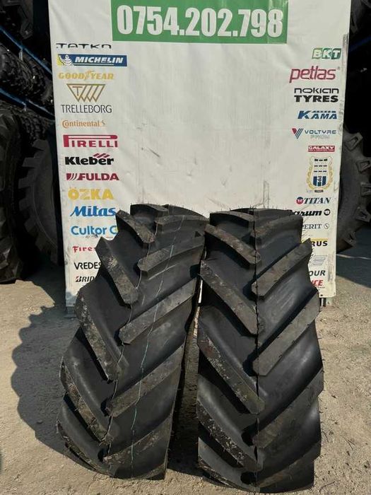12.5/80-18 cu 12 pliuri anvelope noi BKT cu livrare rapida de tractor