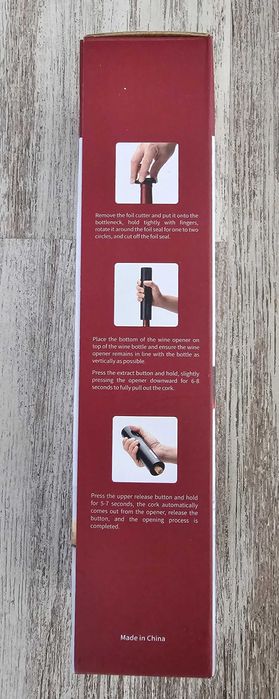 Deschizător electric de vinuri - Tirbușon electric pentru vin – nou