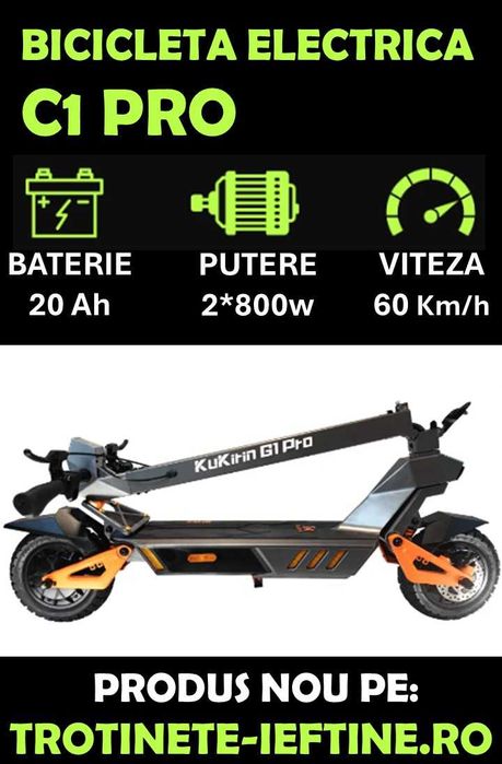 KuKirin G1 PRO: Dual Motor, Autonomie Extinsă, Garanție și  Rate